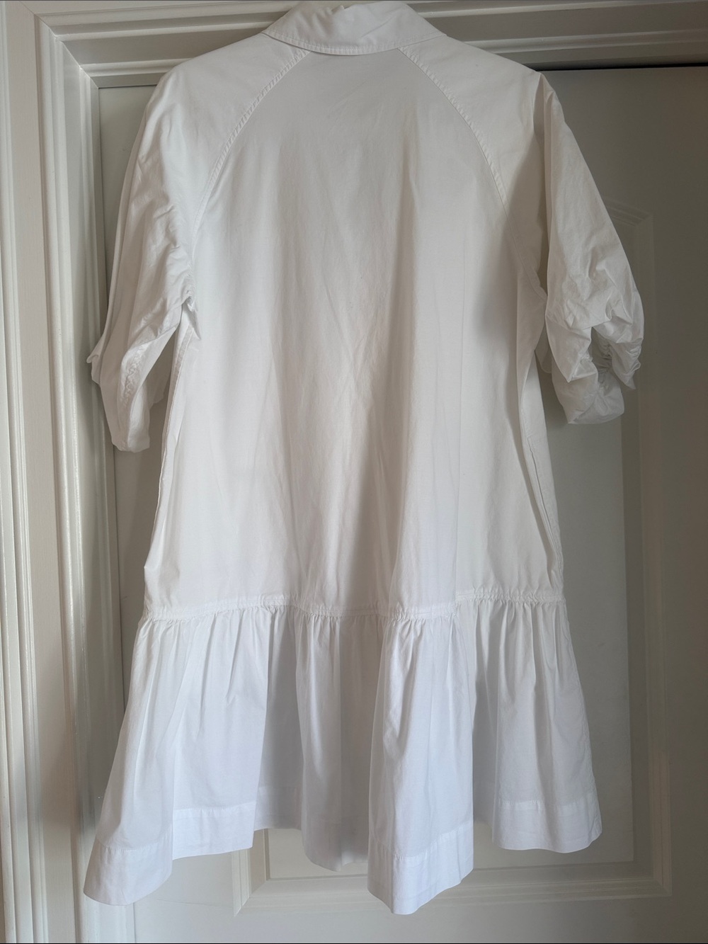 SIMKHAI White Crissy Cotton Poplin Dress Size Small - Picture 8 of 8
